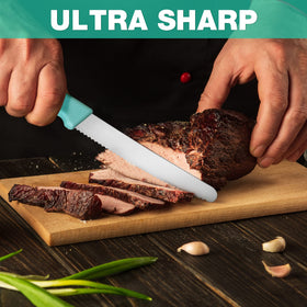 HAUSHOF stainless steel blades offer durability for daily meal prep.