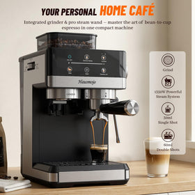 Built-in grinder with 20 settings for precise bean-to-cup freshness