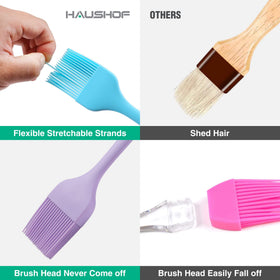 HAUSHOF silicone basting brush dishwasher safe and easy to clean