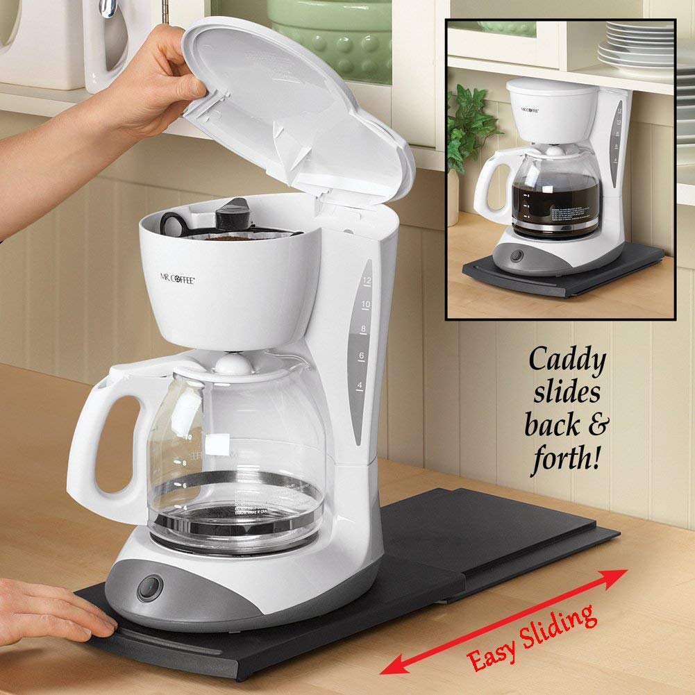 HauSun sliding tray for blender enables effortless access during cooking prep.