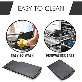 HauSun sliding tray for food processor maintains organized counter space.