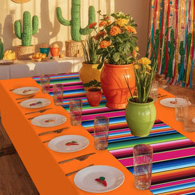 Hauwellter disposable plastic tablecloth for quick cleanup after celebrations.