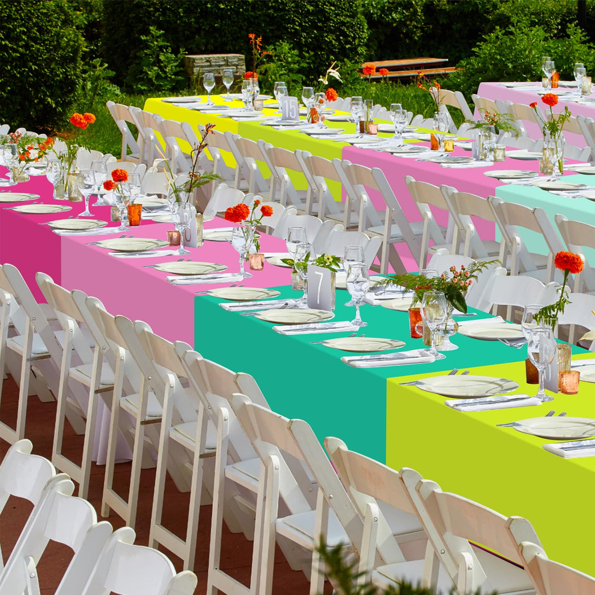 Hauwellter easy cleanup tablecloth simplifies hosting festive tables.