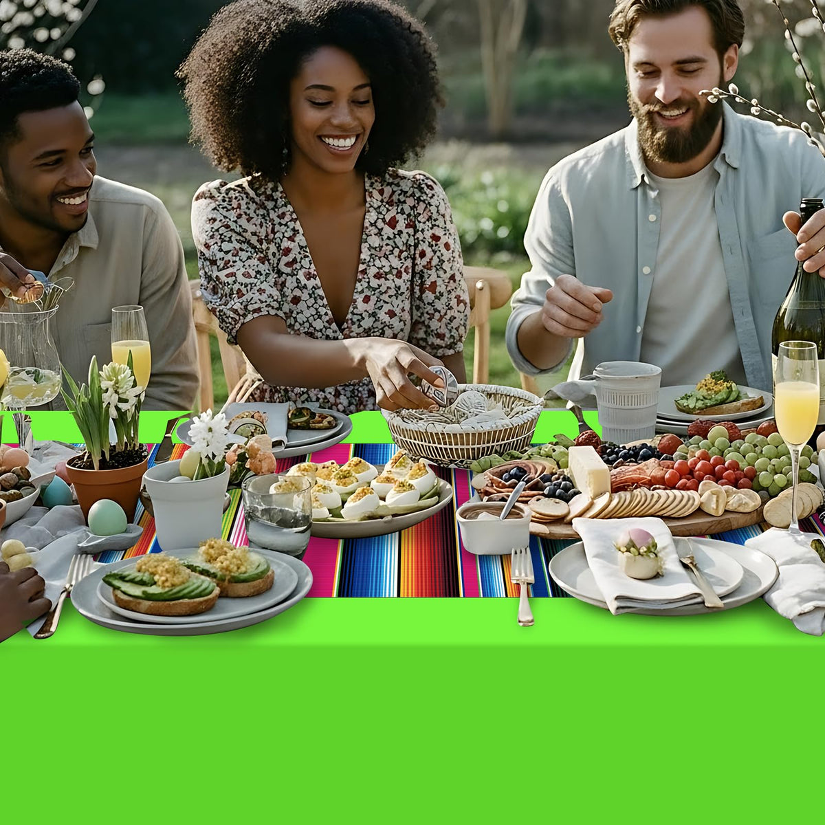 Hauwellter easy-trim tablecloth sized 108x54 inches for versatile setups.
