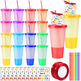 Hauwellter end-of-year gift set with 24 color-changing tumblers for classroom gifts.