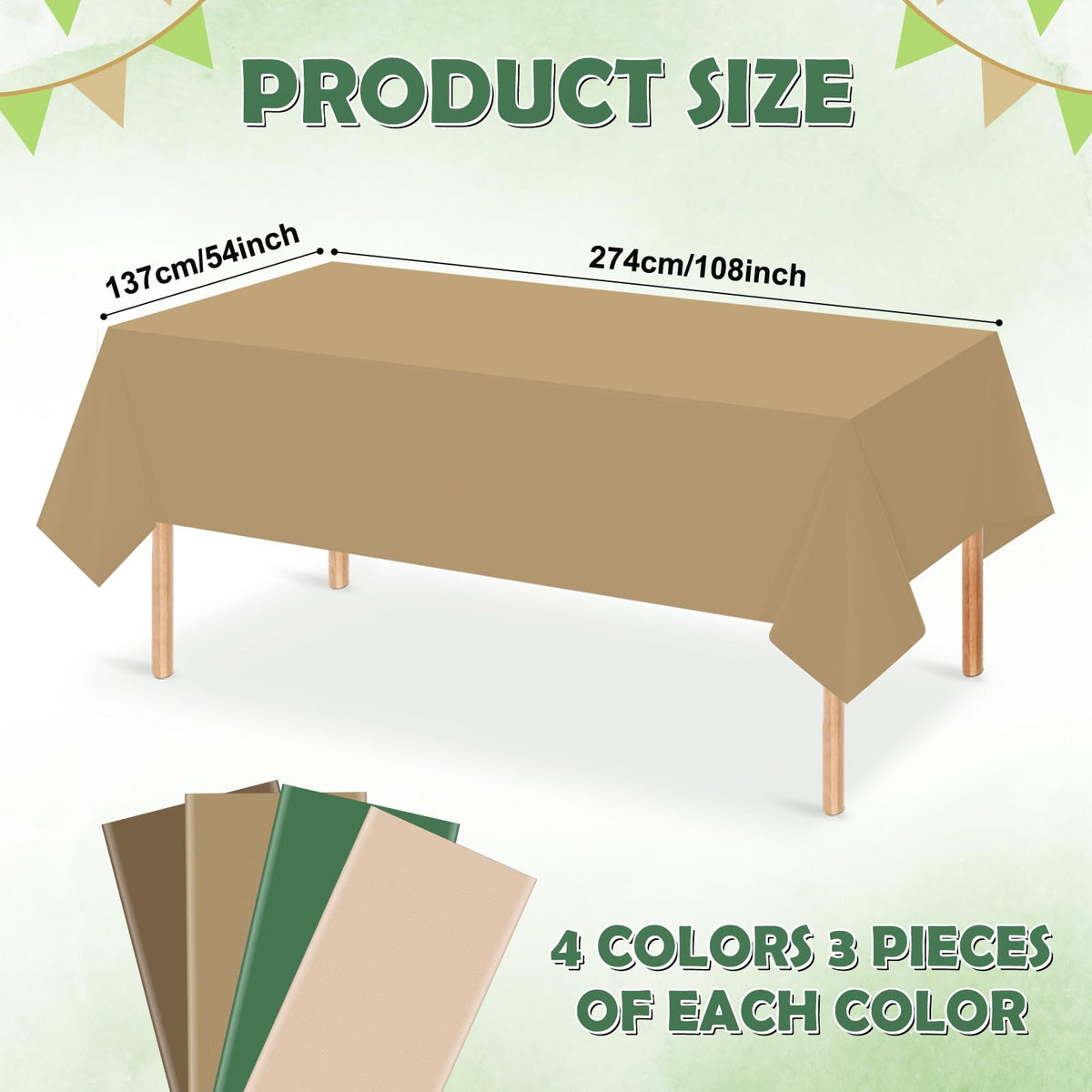 Hauwellter safari jungle themed tablecloth enhances party decor