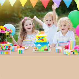 Hauwellter versatile tablecloths suit baby showers, gender reveals, and family gatherings.