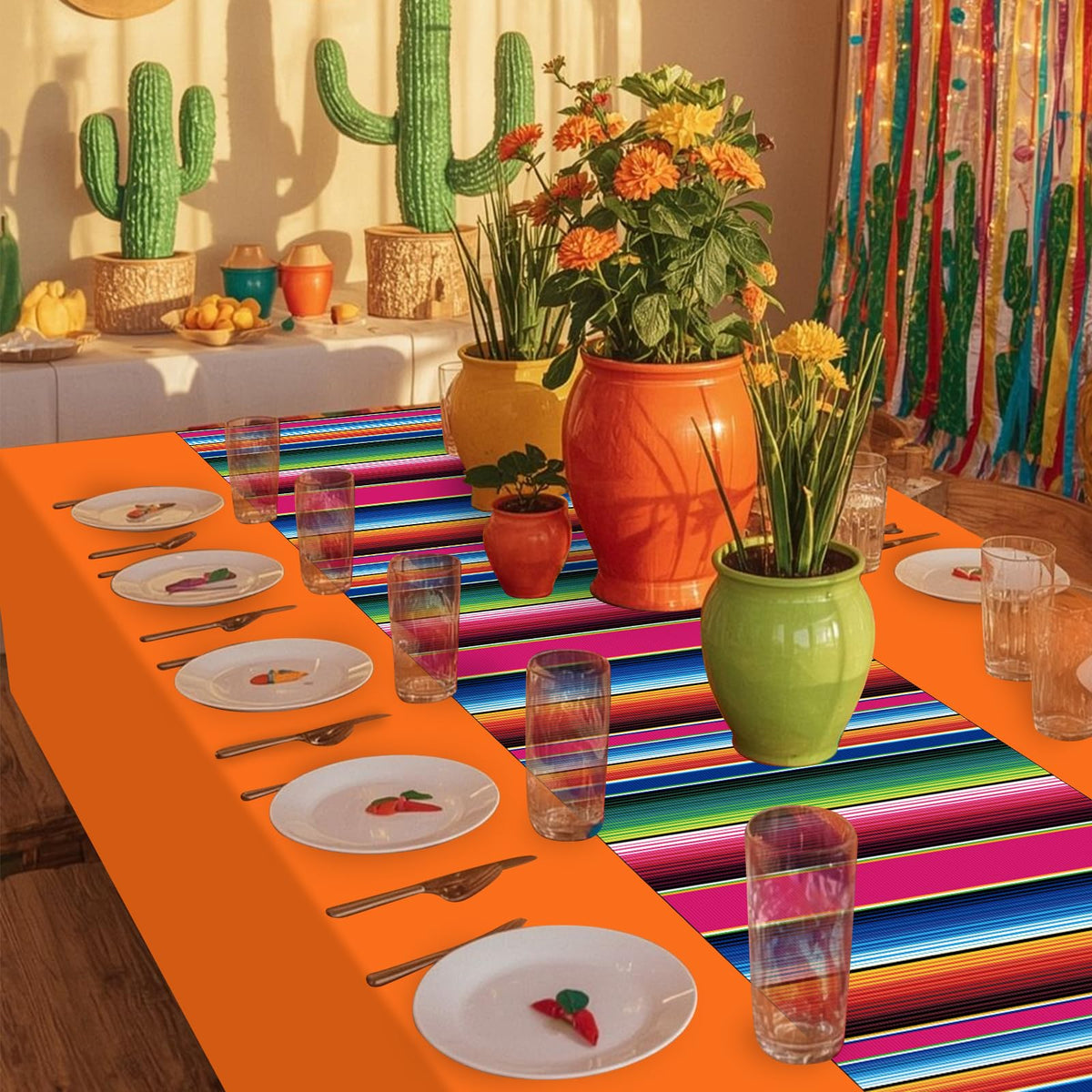 Hauwellter waterproof durable tablecloth protects surfaces during celebrations.