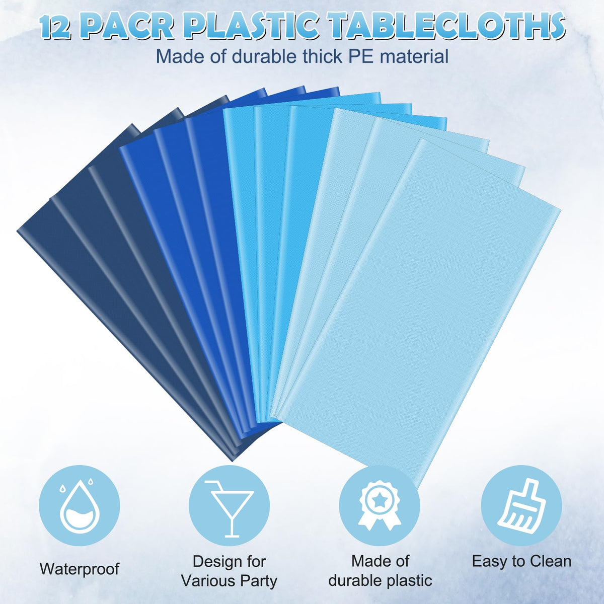 Hauwellter waterproof and tear-resistant tablecloth guards surfaces during celebrations.