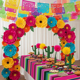 Hauwellter wedding birthday tablecloth adds vibrant decor and practical coverage