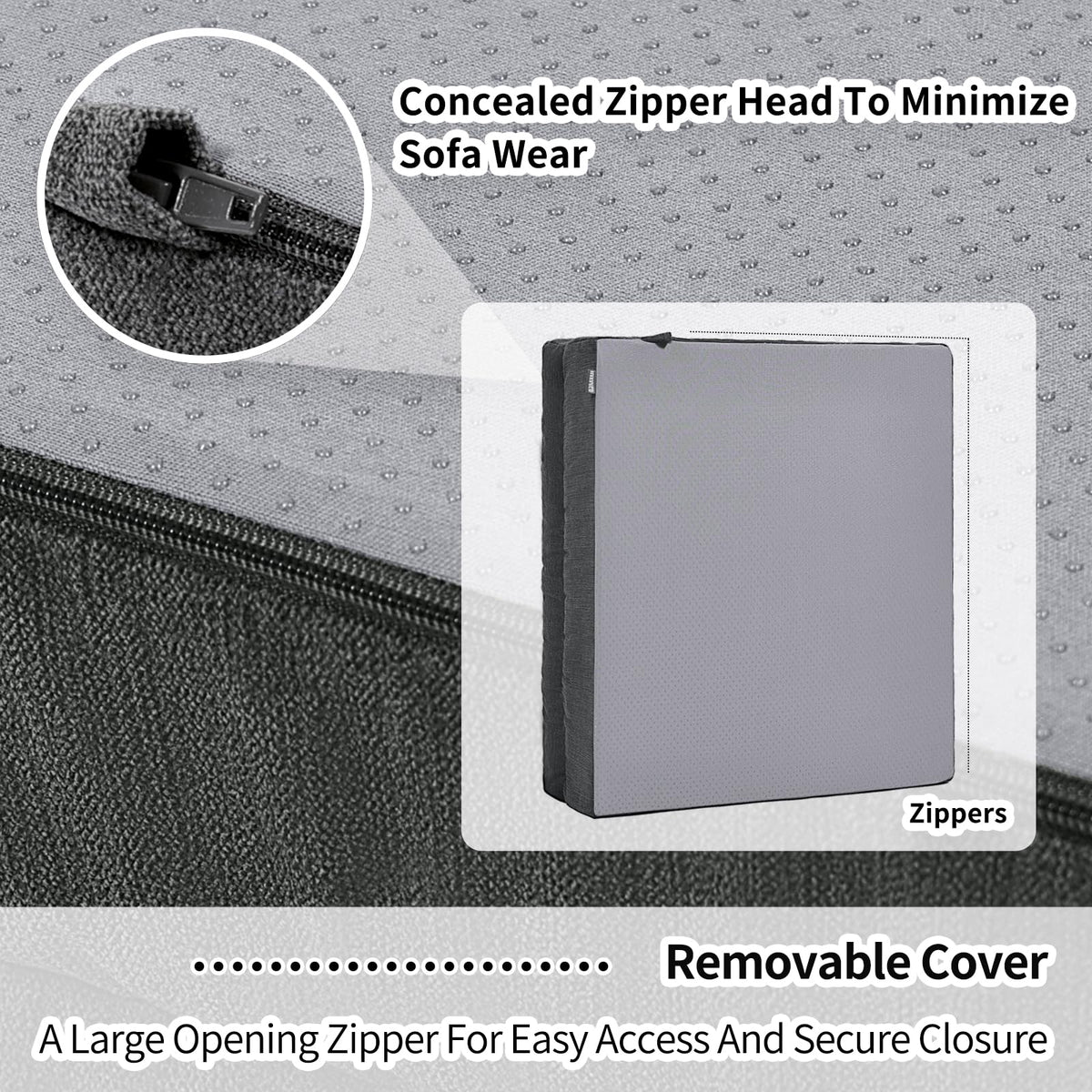 HAVARGO easy assembly by inserting foam and zipping up.