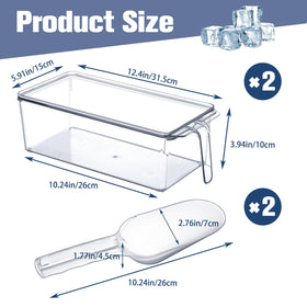 Havawish clear ice bin shows contents at a glance for quick freezer access.