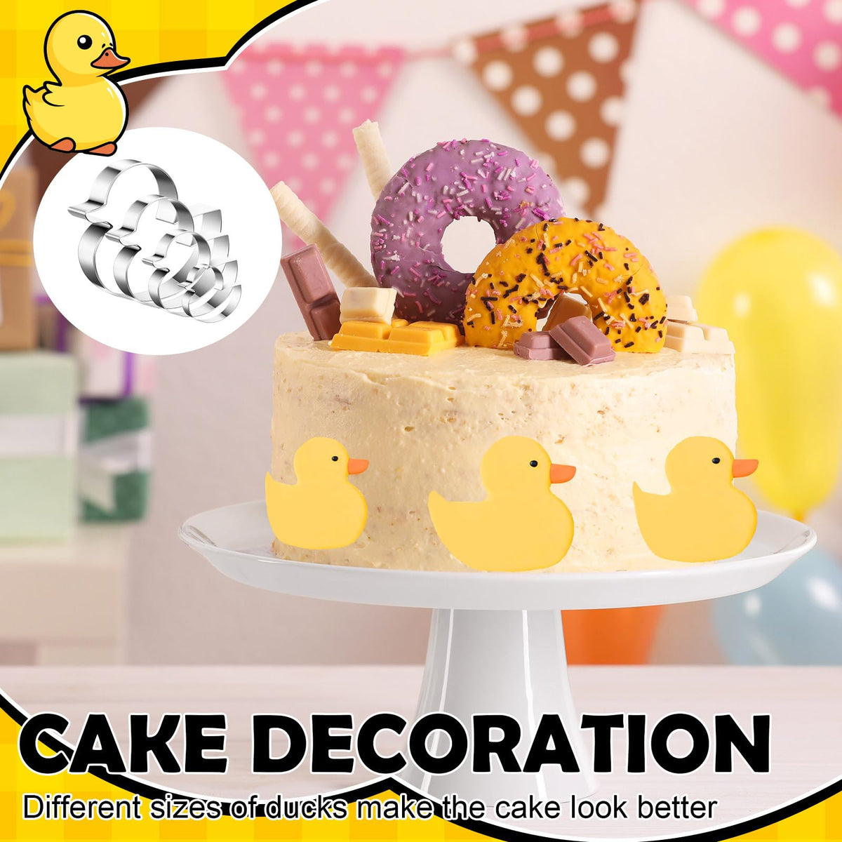 Havawish 2-inch duck cutter for tiny treats and crafts.