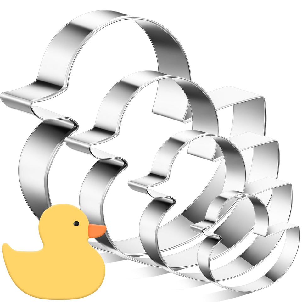 Havawish duck 5-inch cookie cutter in stainless steel for large cookies.