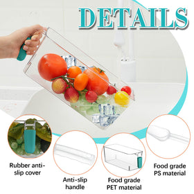 Havawish clear freezer storage bucket for versatile use