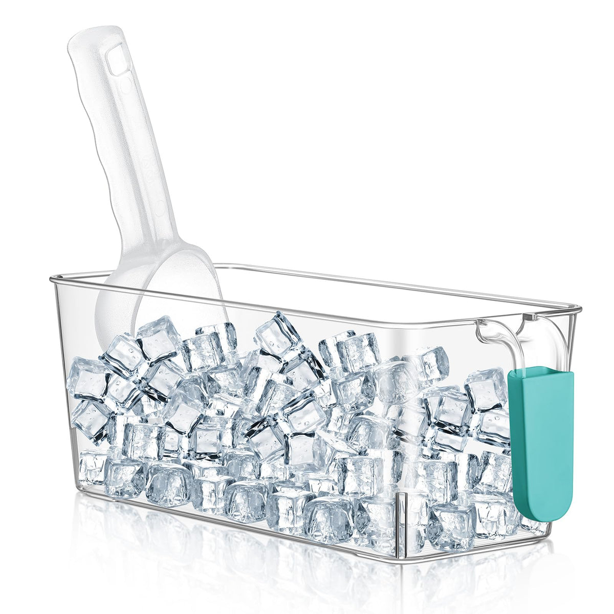 Havawish ice bin with pull-handle for easy freezer access