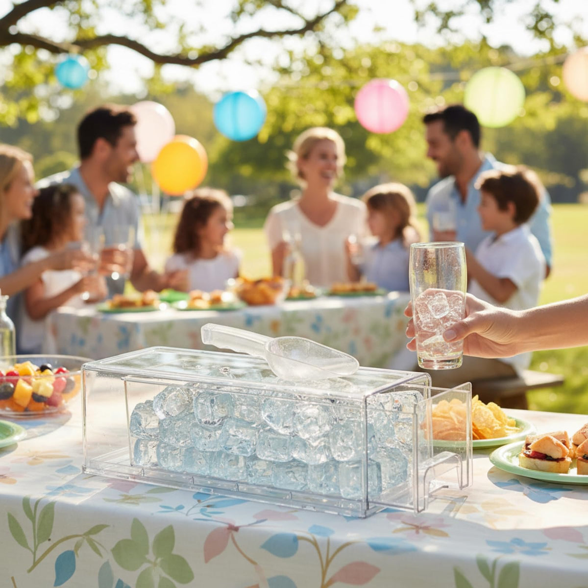 Havawish ice storage bin ideal for RV or dorm fridges and small spaces.