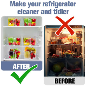 Havawish stackable ice bins save freezer space and stay organized.