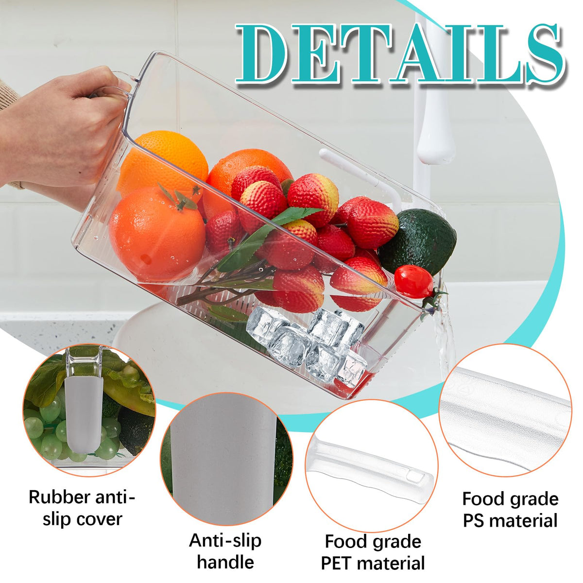 Havawish two-piece freezer bin pack shown together for organization
