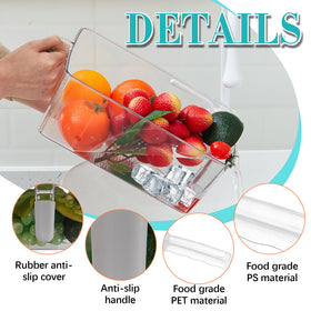 Havawish two-piece freezer bin pack shown together for organization