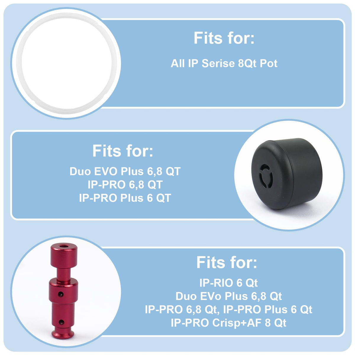 Havexerath float valve gasket pair creates a tight seal around the valve.