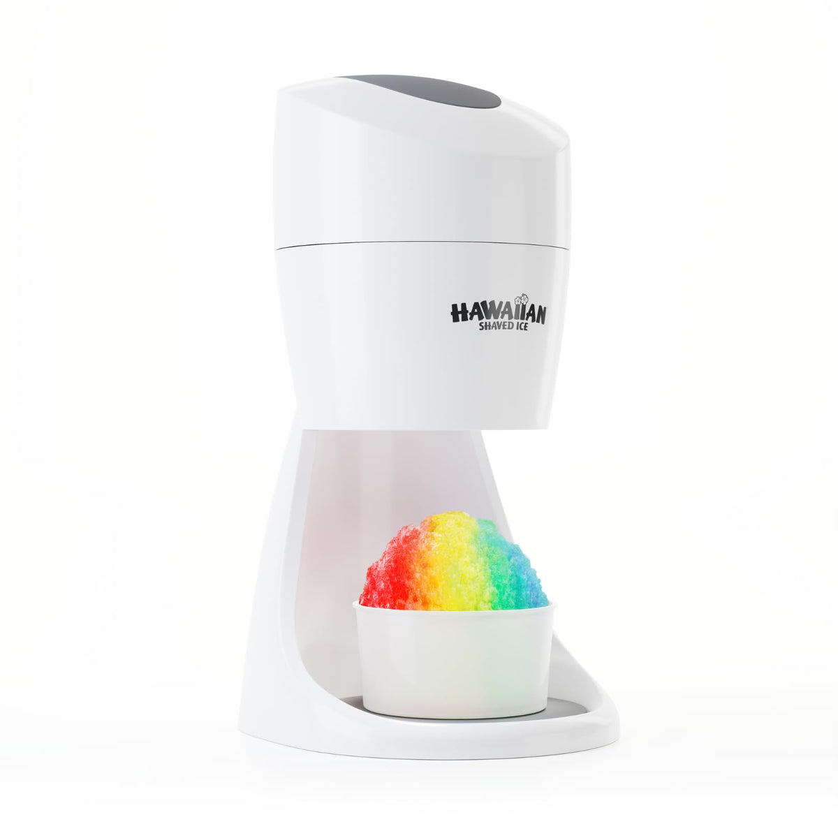 Hawaiian Shaved Ice S900A front view, compact home snow cone machine for quick frozen treats.