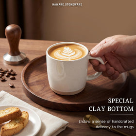 HaWare flat base anti-slip design keeps cups steady on surfaces.