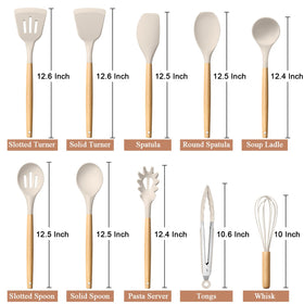 HaWare solid turner with wooden handle for sturdy, reliable scraping.