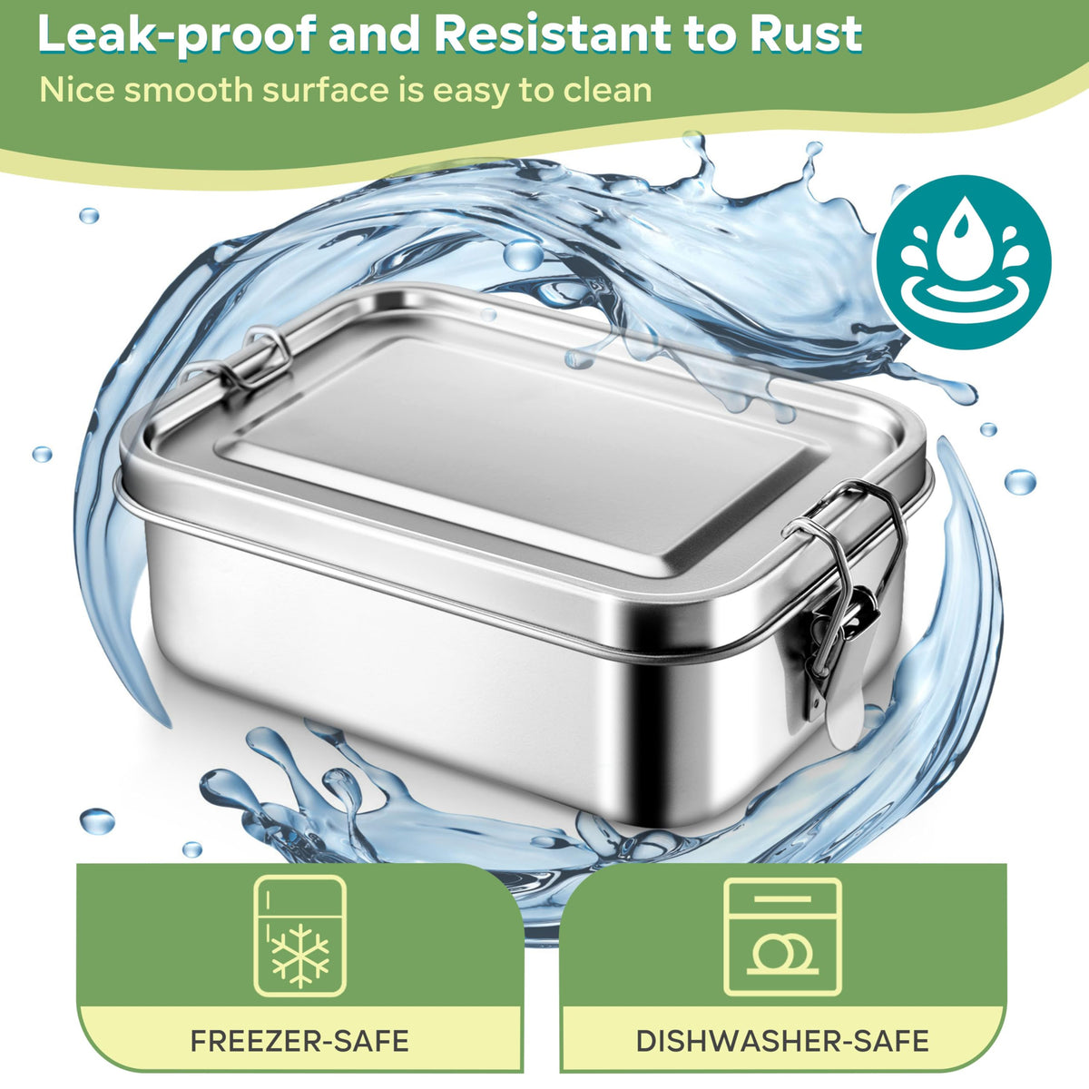 HaWare lunch box demonstrates leak-proof seal ideal for soups and moist foods