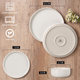 HaWare salad plates with speckled finish brighten your table.