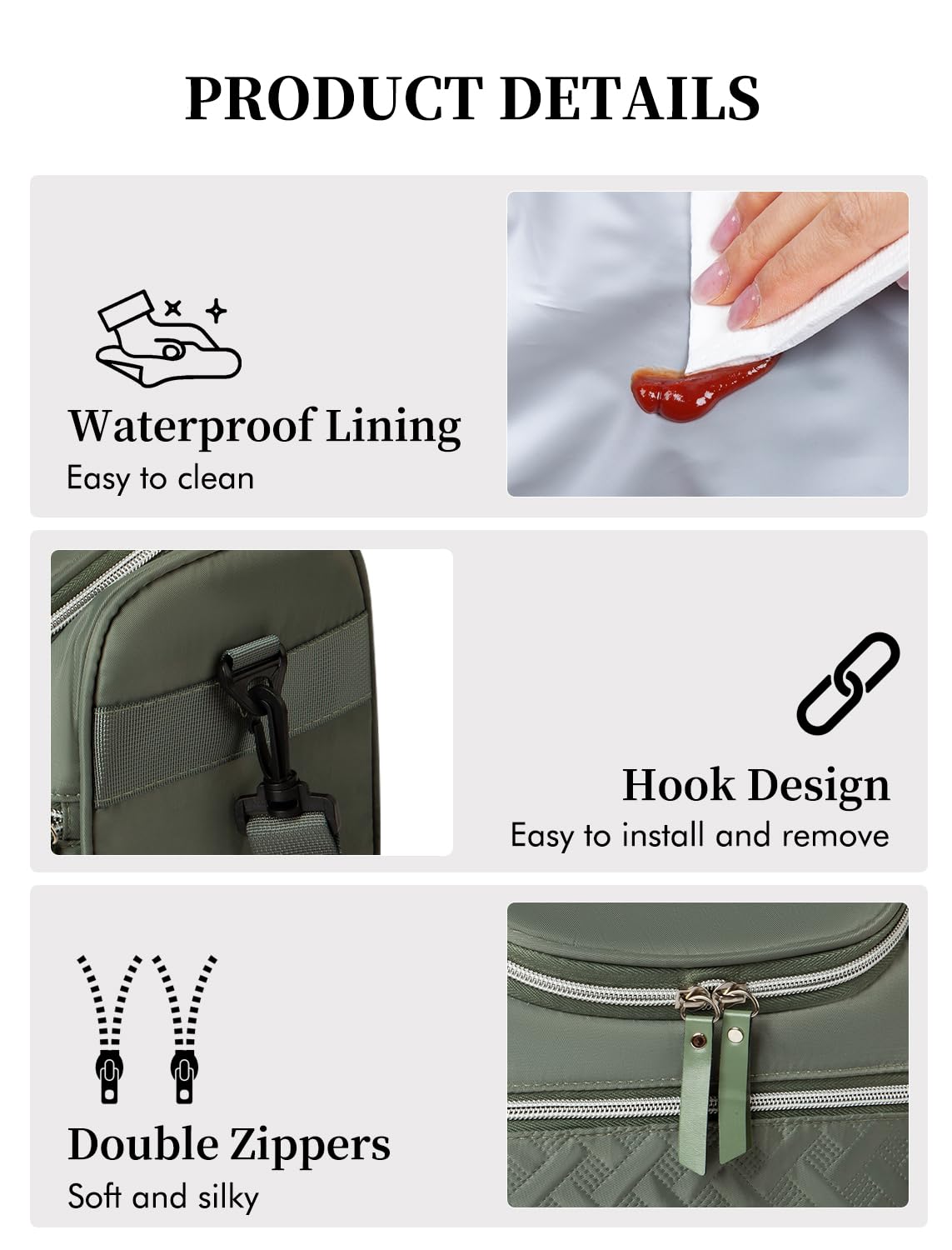 Hawave durable fabric and leak-resistant interior prevent spills.