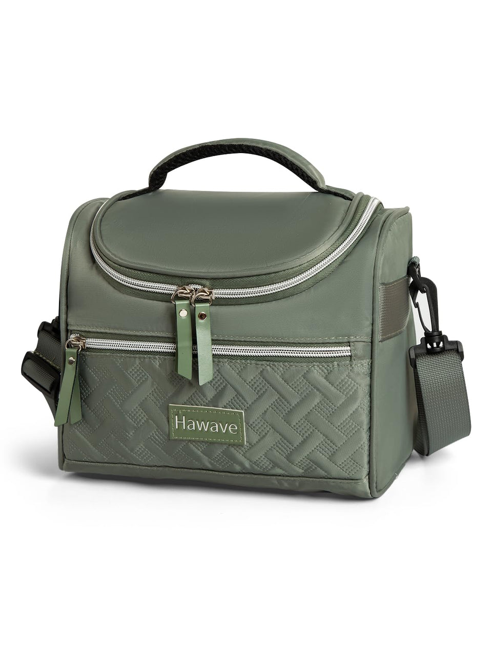 Hawave lunch bag with front pocket for easy access at work.