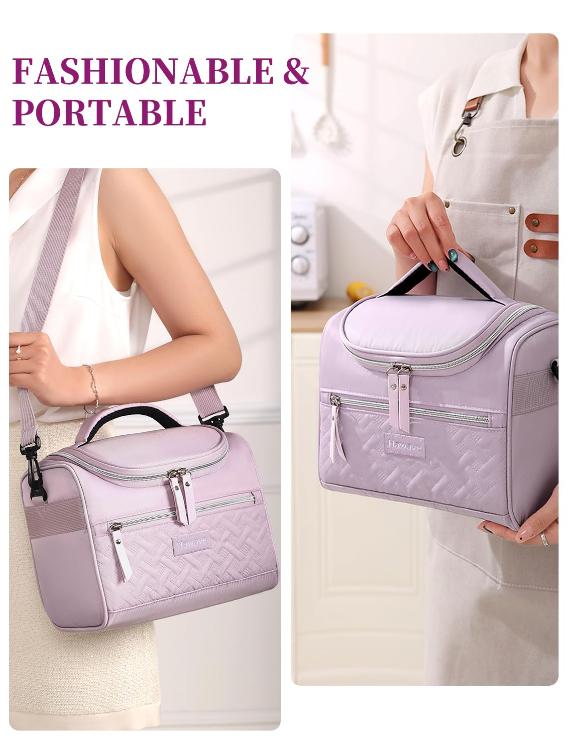 Hawave insulated lunch bag preserves freshness for up to 12 hours.