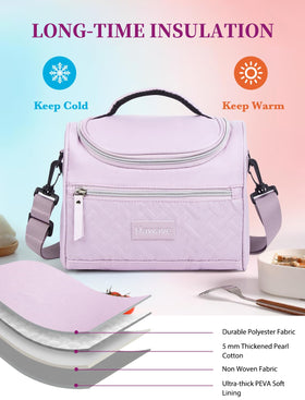 Hawave large-capacity lunch tote holds meals, fruit, and drinks.