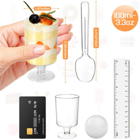 HawHawToys spoons-included dessert cups ideal for quick tastings.