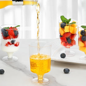 HawHawToys transparent cups show contents beautifully at tastings.