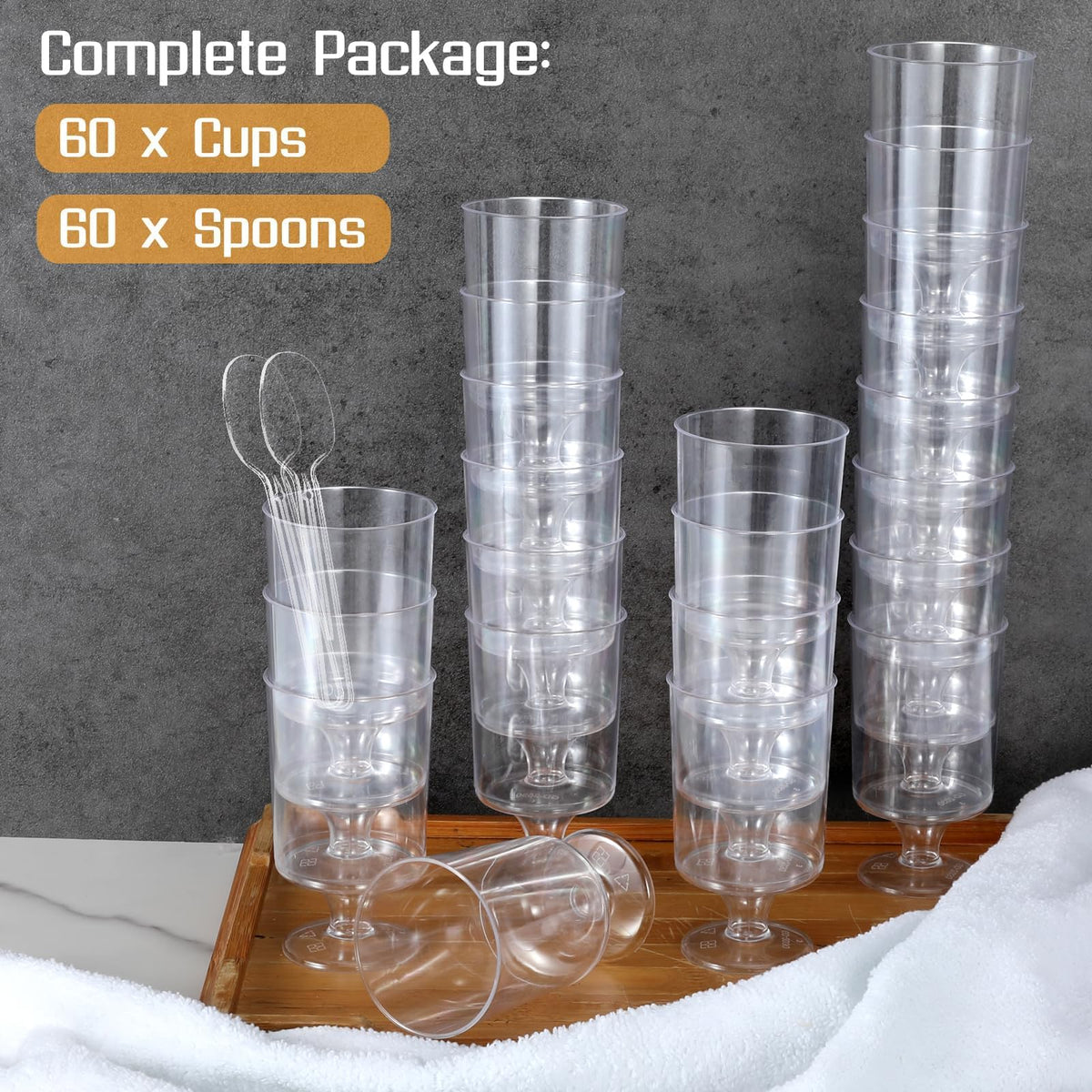 HawHawToys wedding and events displays benefit from stable, elegant cups.