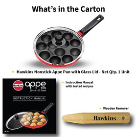 Hawkins Appe Pan cool-touch handle designed for safe handling