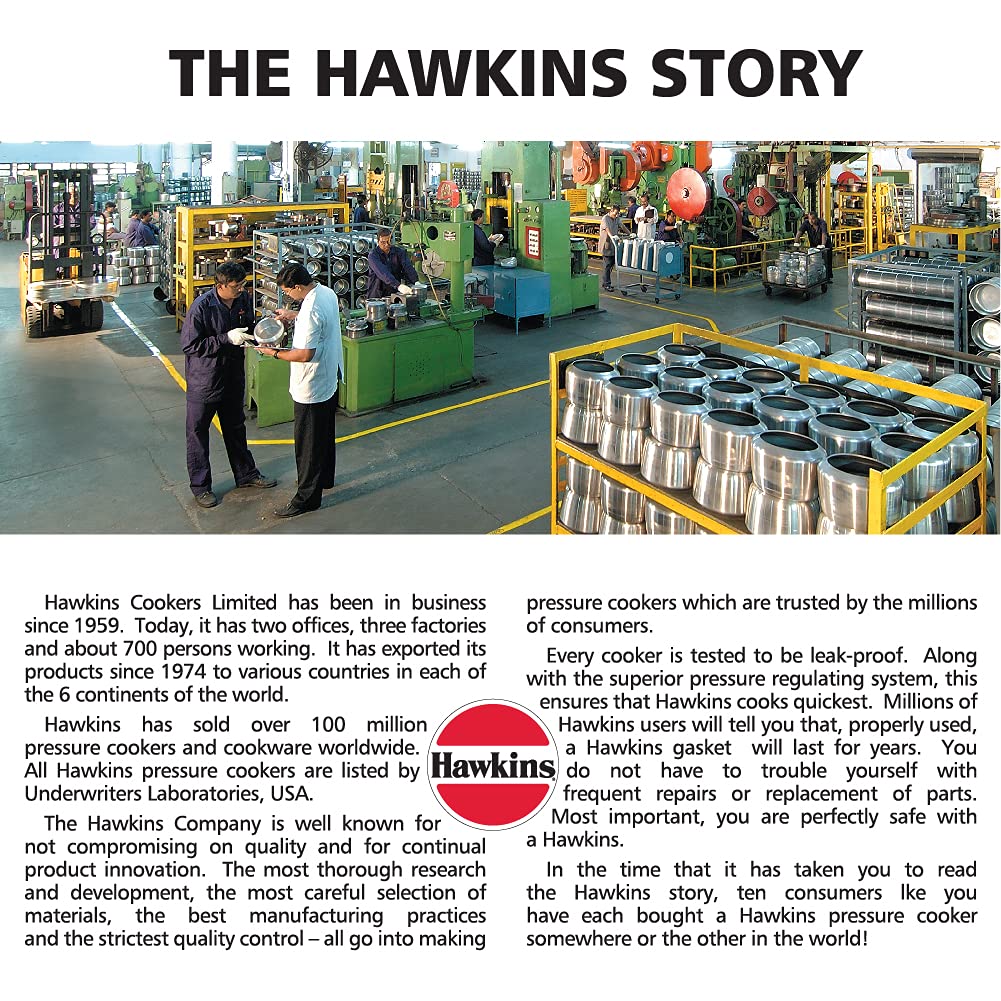Hawkins 3 Litre Classic handle close up for safe lifting