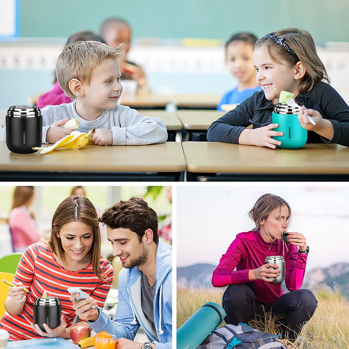 HAWEEK anti-slip base keeps the jar steady on desks and benches.