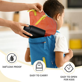 HAWEEK 16-ounce capacity fits kids' school lunches.
