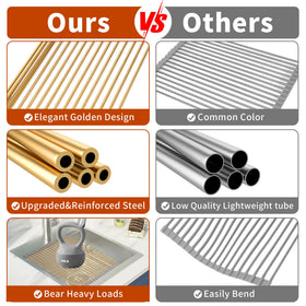 HAYAWEY Compact roll-up design fits small sinks and counters.