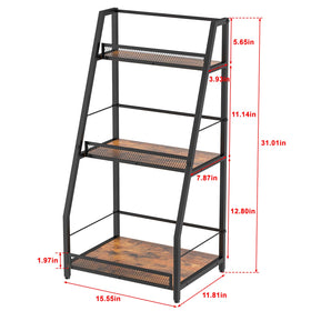 Hayexiha adjustable feet stabilize the stand on uneven floors.