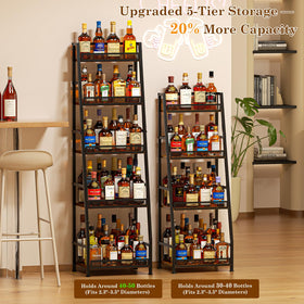 Hayexiha freestanding floor display can be placed anywhere in your home bar.