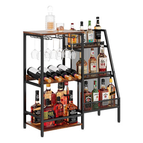 Hayexiha sturdy MDF and iron frame supports heavy bottles