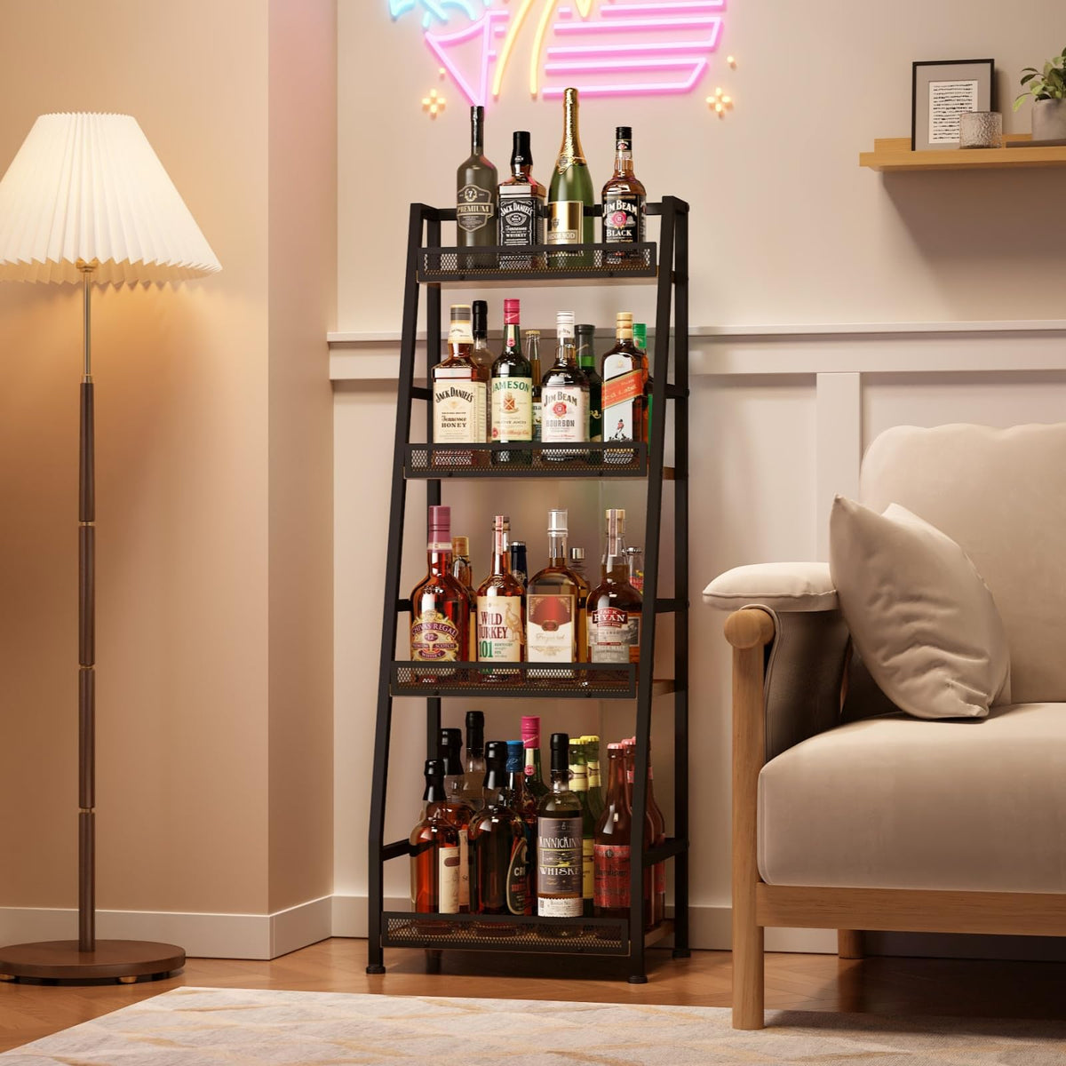 Hayexiha vintage brown textured finish enhances room ambience