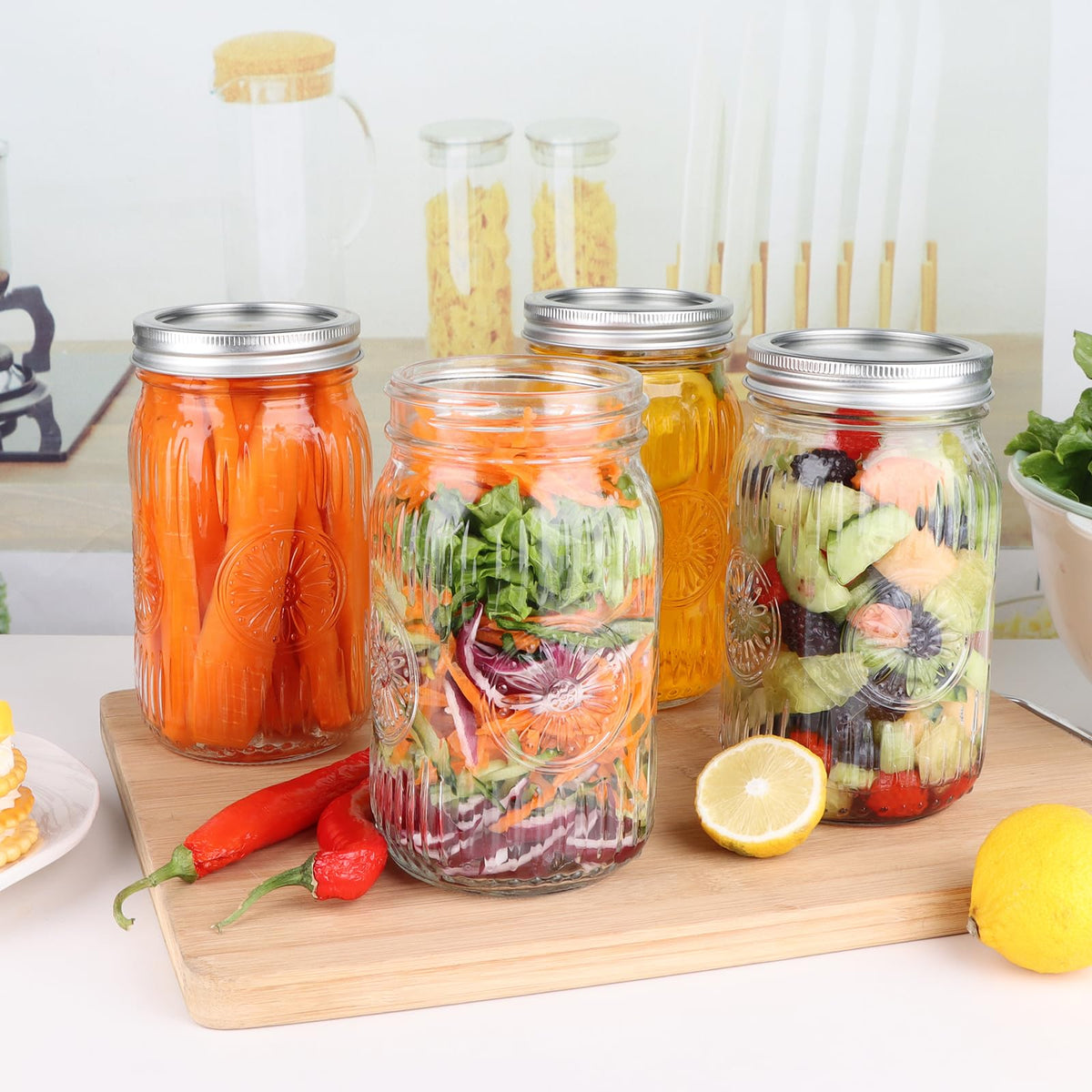 HAYHOI jars versatile for jams, centerpieces and crafts