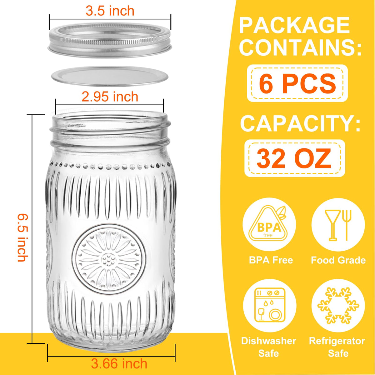 HAYHOI airtight two-piece lid system keeps contents fresh and leakproof