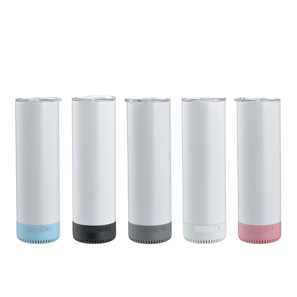 Hayins 5Pack 20 oz Bluetooth speaker tumbler with vibrant sublimation print for outdoor listening.