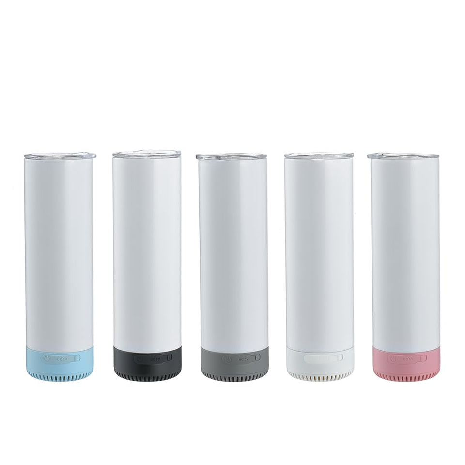 Hayins 5Pack 20 oz Bluetooth speaker tumbler with vibrant sublimation print for outdoor listening.